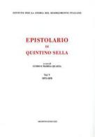 Epistolario (1875-1878) di Quintino Sella edito da Archivio Izzi
