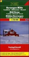 Norvegia centrale: Trondheim, Lillehammer, Alesund 1:250.000. Carta stradale e turistica. Ediz. multilingue edito da Freytag & Berndt