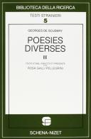 Poésies diverses vol.2 di Georges de Scudéry edito da Schena Editore