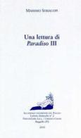Una lettura di Paradiso III di Massimo Seriacopi edito da Firenzelibri