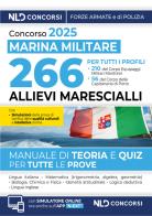Concorso per l'ammissione di 266 Allievi Marescialli della Marina Militare 2025 con teoria e quiz edito da Nld Concorsi