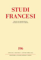 Studi francesi vol.196 edito da Rosenberg & Sellier