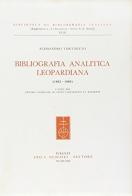 Bibliografia leopardiana (1952-1960) edito da Olschki
