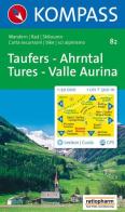 Carta escursionistica n. 82. Tures, Valle Aurina 1:50.000. Adatto a GPS. Digital map. DVD-ROM edito da Kompass