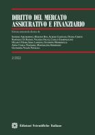 Diritto del mercato assicurativo e finanziario (2022) vol.2 edito da Edizioni Scientifiche Italiane
