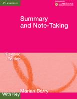 Summary and Note-Taking. Book with key di Marian Barry edito da Cambridge University Press