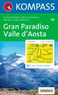 Carta escursionistica n. 86. Svizzera, Alpi occidentali. Gran Paradiso, Valle d'Aosta 1:50.000 edito da Kompass