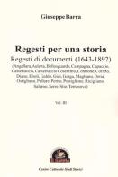 Regesti per una storia vol.3 di Giuseppe Barra edito da Edizioni Il Saggio
