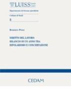 Diritto del lavoro: bilancio di un anno tra bipolarismo e concertazione di Roberto Pessi edito da CEDAM