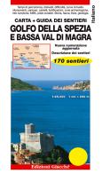 Golfo della Spezia e Bassa Val di Magra. Carta. Guida dei sentieri. 170 sentieri. Scala 1:25.000 edito da Giacché Edizioni