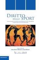 Diritto dello sport (2015) vol. 1-2 edito da Bononia University Press
