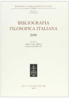 Bibliografia filosofica italiana 2000 edito da Olschki