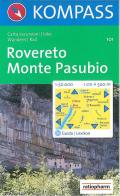 Carta escursionistica n. 101. Rovereto, Monte Pasubio 1:50.000 edito da Kompass