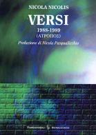 Versi 1988-1989 di Nicola Nicolis edito da Bonaccorso Editore