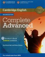 Complete advanced for schools. Student's book. Without answers. Per le Scuole superiori. Con CD-ROM. Con espansione online edito da Cambridge