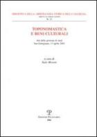 Toponomastica e beni culturali edito da Polistampa
