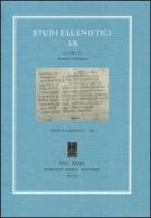 Studi ellenistici vol.20 edito da Fabrizio Serra Editore