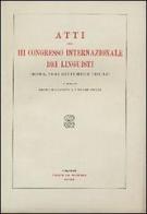 Atti del 3º Congresso internazionale dei linguisti (Roma, 19-26 settembre 1933) edito da Paideia