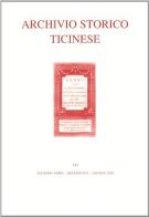 Archivio storico ticinese vol.143 edito da Archivio Storico Ticinese