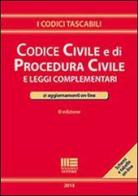 Codice civile e di procedura civile e leggi complementari edito da Maggioli Editore