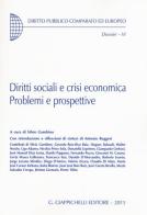 Diritti sociali e crisi economica. Problemi e prospettive edito da Giappichelli