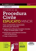 Codice di procedura civile esplicato. Ediz. minor. Con commento essenziale articolo per articolo. Aggiornato al Decreto Correttivo Cartabia (D.Lgs. 31 ottobre 2024, edito da Edizioni Giuridiche Simone