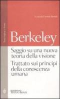 Saggio su una nuova teoria della visione-Trattato sui principi della conoscenza umana. Testo inglese a fronte di George Berkeley edito da Bompiani