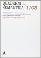 Quaderni di semantica (2003) vol.1 edito da CLUEB