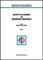 Scritti in onore di Giorgio Badiali edito da Aracne