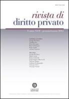 Rivista di diritto privato (2012) vol.1 edito da Cacucci