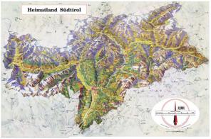 Heimatland Südtirol. Karte edito da Athesia