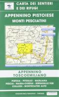 Appennino pistoiese. Monti Pesciatini. Carta dei sentieri e dei rifugi 1:25.000 edito da Edizioni Multigraphic