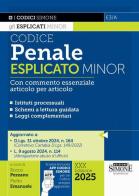 Codice penale esplicato minor. Con commento essenziale articolo per articolo. Con app CodiciSimone edito da Edizioni Giuridiche Simone