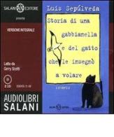 Storia di una gabbianella e del gatto che le insegnò a volare letto da Gerry Scotti. Audiolibro. 2 CD Audio di Luis Sepúlveda edito da Salani