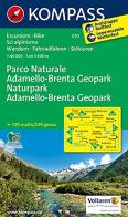 Wanderkarte n. 70. Parco Naturale Adamello-Brenta Geopark edito da Kompass