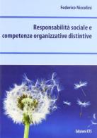 Responsabilità sociale e competenze organizzative distintive di Federico Niccolini edito da Edizioni ETS