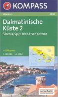 Carta escursionistica n. 2902. Croatia. Dalmatinische Küste 1:100.000. Adatto a GPS. Digital map. DVD-ROM vol.2 edito da Kompass
