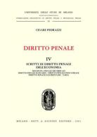 Diritto penale vol.4 di Cesare Pedrazzi edito da Giuffrè