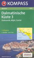Carta escursionistica n. 2903. Croatia. Dalmatinische Küste 1:100.000. Adatto a GPS. Digital map. DVD-ROM vol.3 edito da Kompass