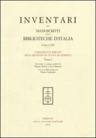 Inventari dei manoscritti delle biblioteche d'Italia vol.115 edito da Olschki