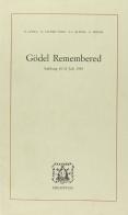 Gödel remembered edito da Bibliopolis