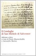 Il Condaghe di San Michele di Salvennor edito da CUEC Editrice
