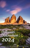 Dolomiten Kalender 50x38 cm formato verticale. Ediz. a colori di Peter Malfertheiner edito da Atlas Edizioni