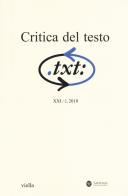 Critica del testo (2018) vol.2 edito da Viella