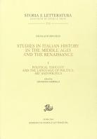 Studies in italian history in the Middle Ages and the Renaissance vol.1 di Nicolai Rubinstein edito da Storia e Letteratura