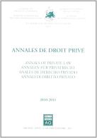 Annali di diritto privato 2010-2011. Ediz. multilingue edito da Giuffrè