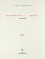 Supplementa italica vol.17 edito da Quasar