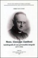 Autobiografia etica di Giuseppe Zamboni di Serio De Guidi edito da EDB