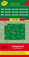 Eifel, Mosel, Hunsrück, Westerwald 1:150.000 edito da Freytag & Berndt