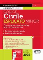 Codice civile esplicato. Ediz. minor. Con commento essenziale articolo per articolo. Schemi a lettura guidata. Leggi complementari. Con espansione online edito da Edizioni Giuridiche Simone